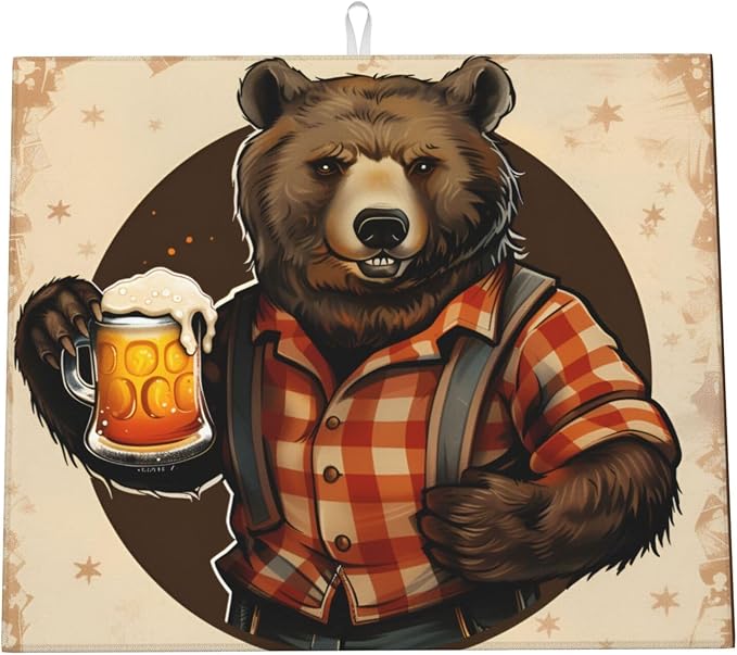Vintage Beer Bear Brown