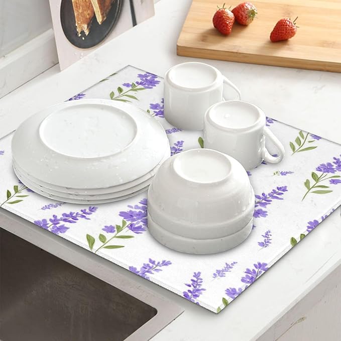 Lavender White Pattern