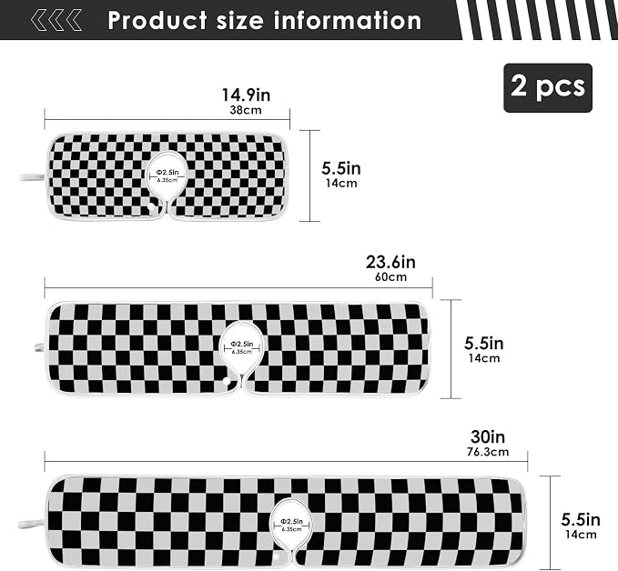 checkered black and white
