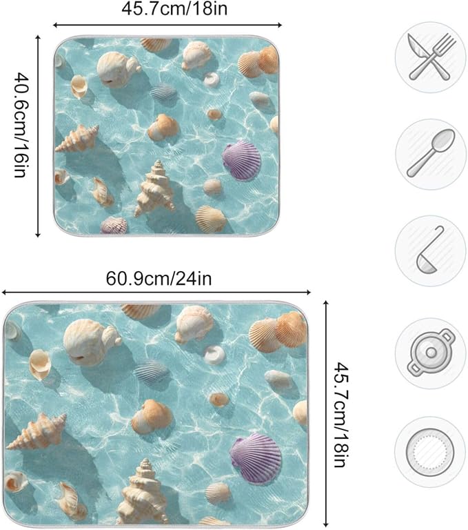 Blue Sea Shell Summer