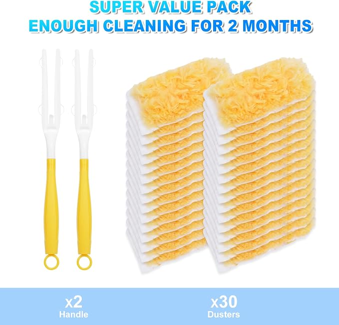 20+2 Pack-unscented(360°& Orange(short Handles))