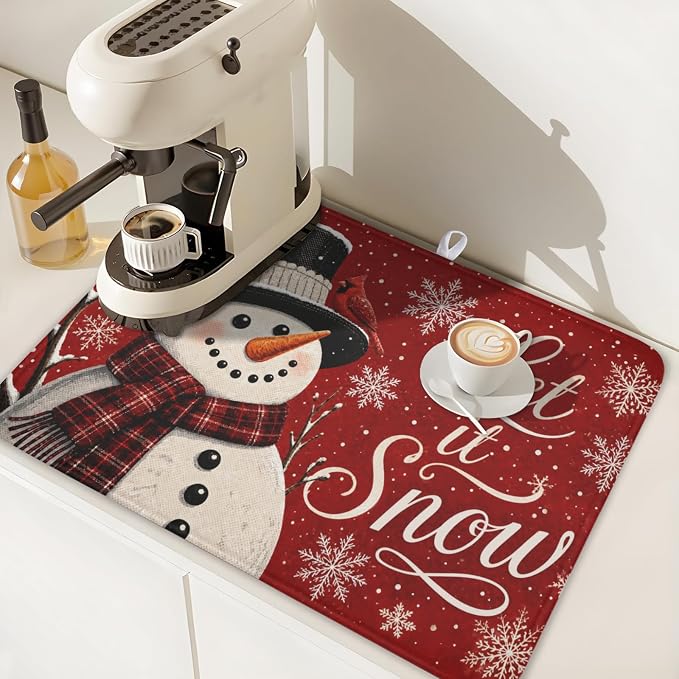 Christmas-snowman scarf