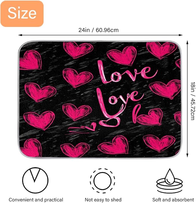 Pink Hearts And Love