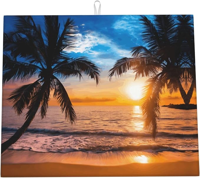 Sunset Tropical Beach Palm Tree