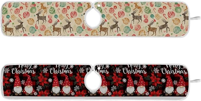 Checkered Christmas Gnomes Vintage Elk