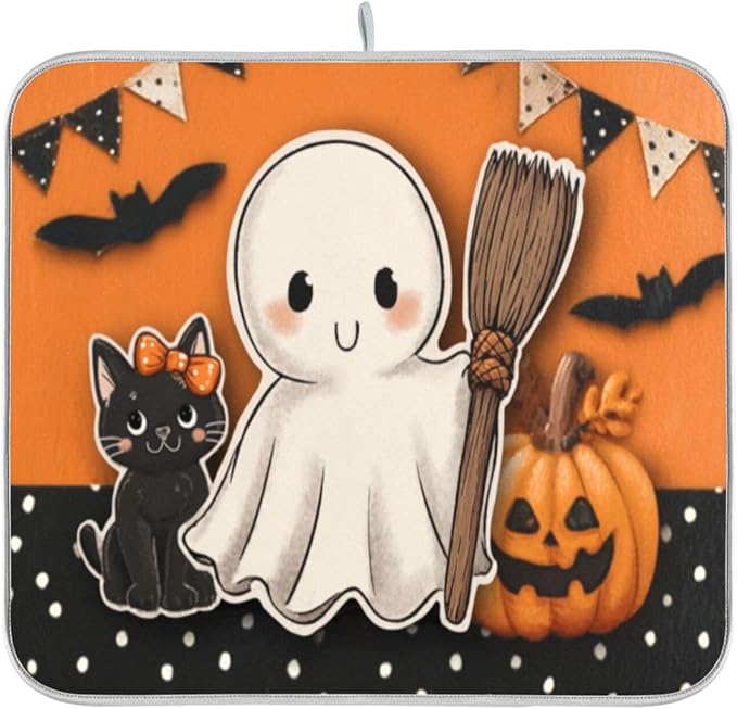 cute ghost black cat
