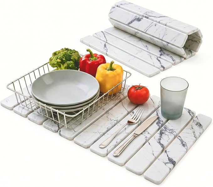 White With Gray Marble