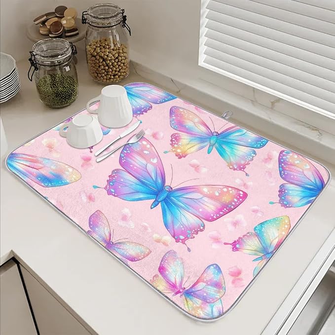 Colorful Butterflies Pink
