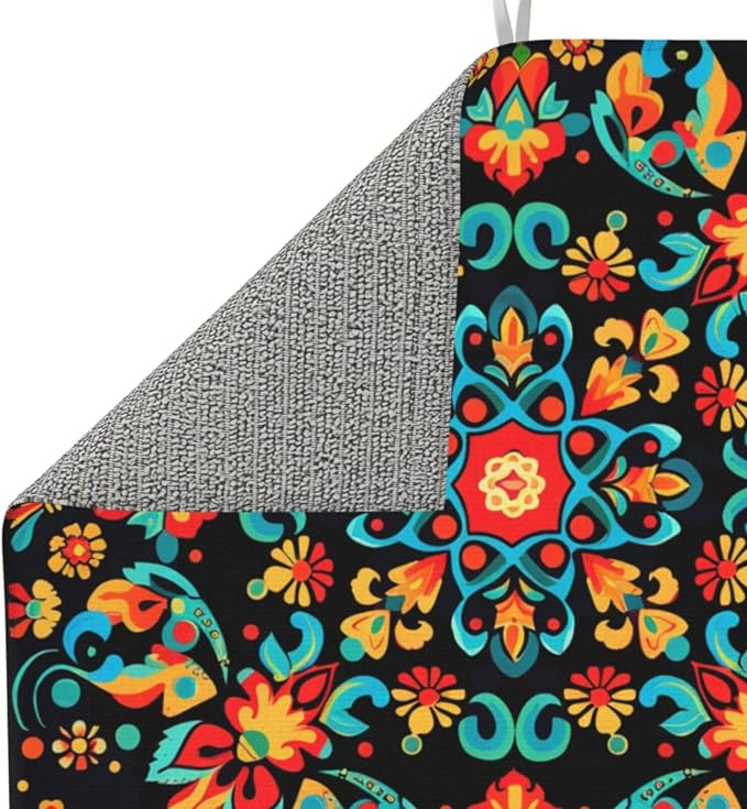 Boho Vintage Mandala Floral Art