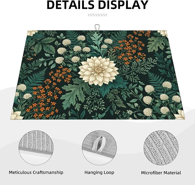 Forest Green Floral