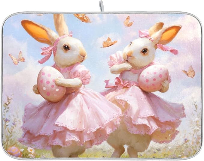 Dreamy Pink Easter Bunny Egg