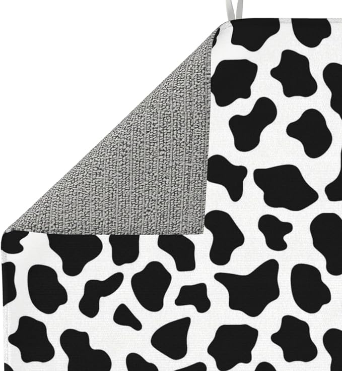 Black White Cow Print