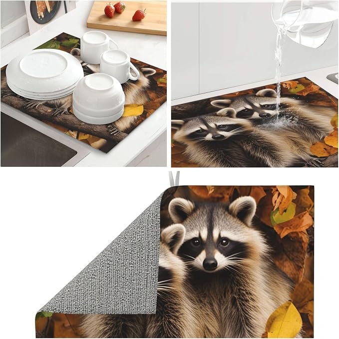 Autumn Leaf Brown Raccoons