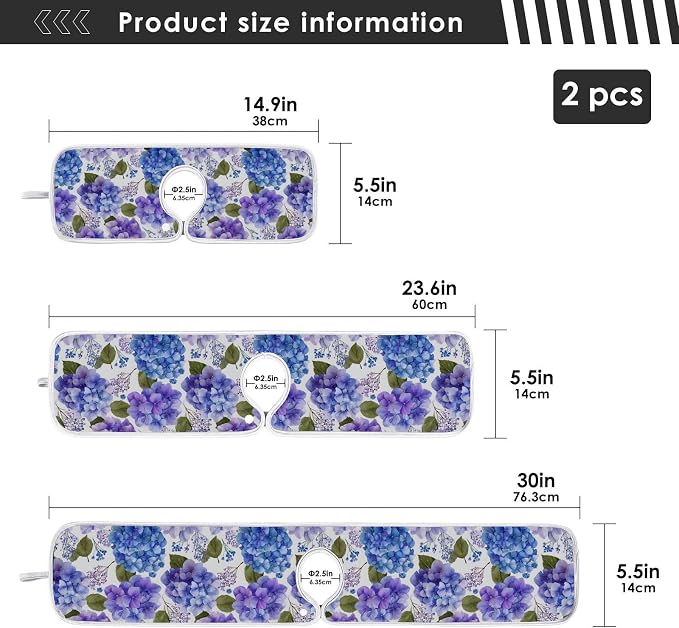 Purple Hydrangea Herb Vintage Blue