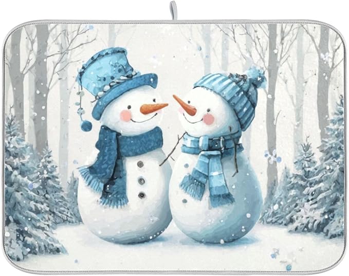 two cute snowmen