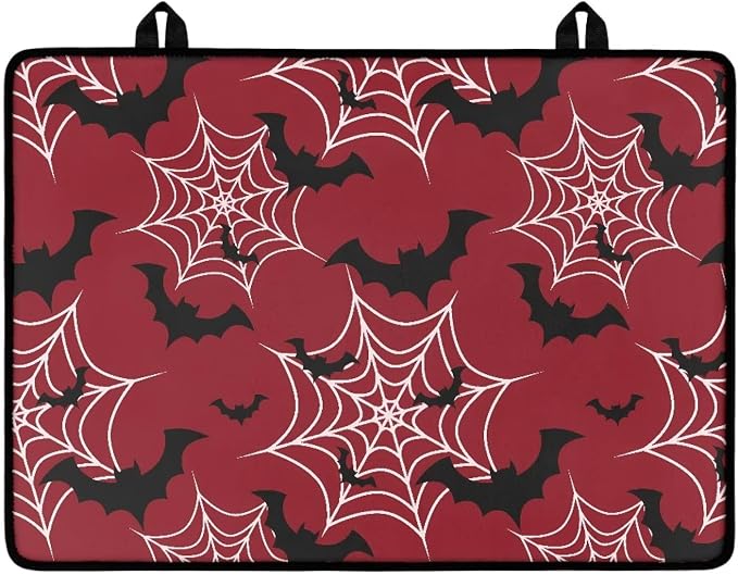 Red Halloween Bat Spiderweb