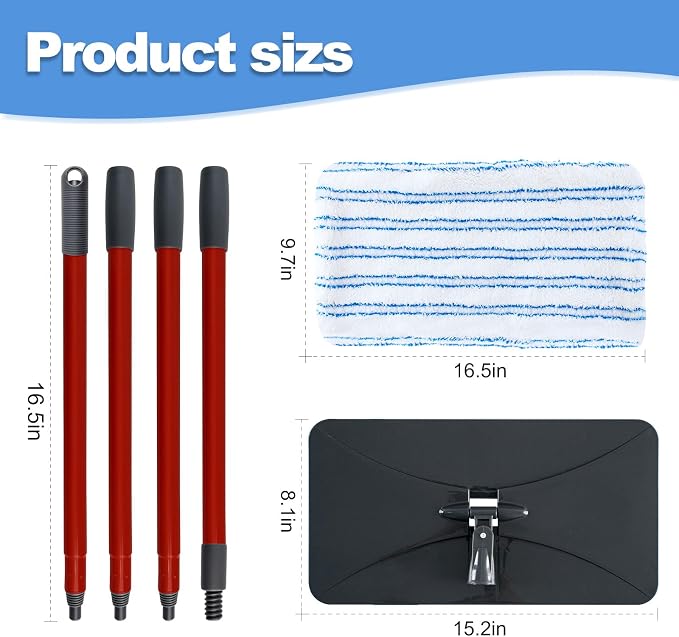 Blue & White Mop Pad Set