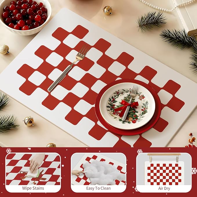 Red Checkered