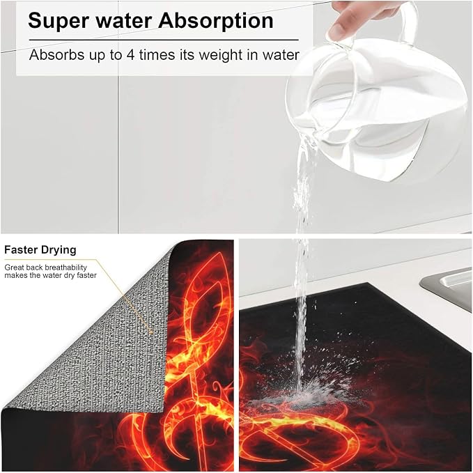 Flaming Music Note