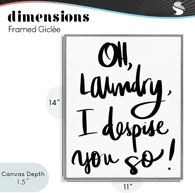 Laundry Typography Quote
