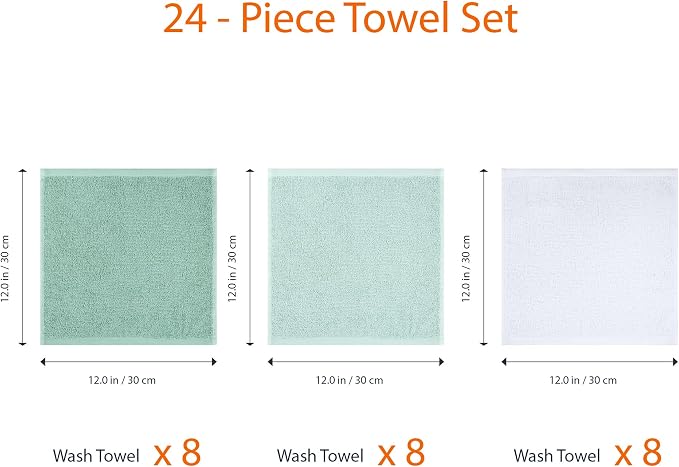 Seafoam Green, Ice Blue, White