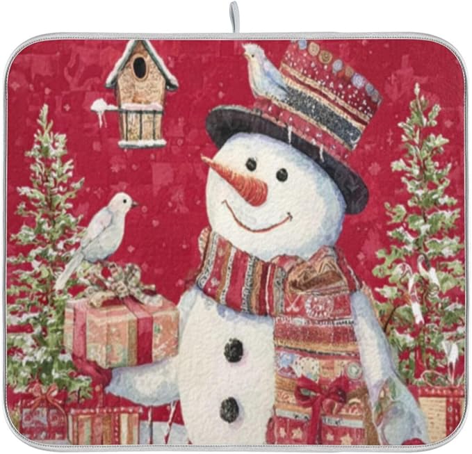 snowman wearing a scarf