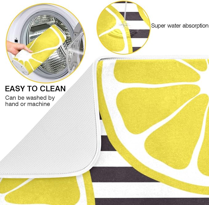 8 Black Stripe Lemon Slice