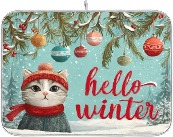 cat in christmas attire