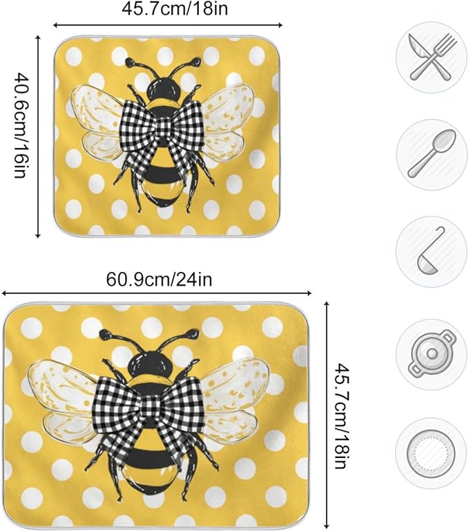 yellow polka dots
