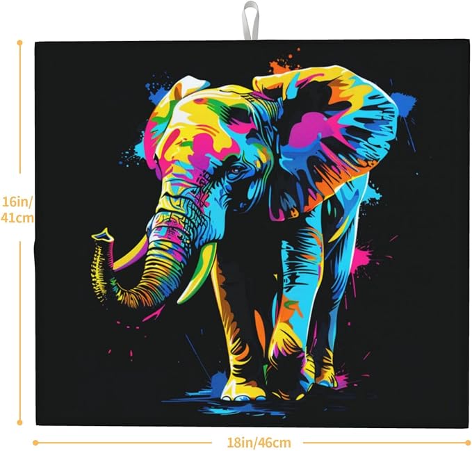 Pop Art Colorful Elephant