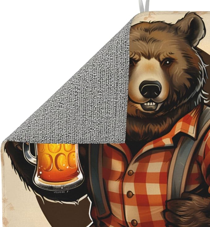 Vintage Beer Bear Brown