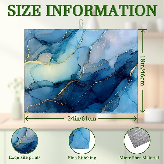 Blue Gold Marble