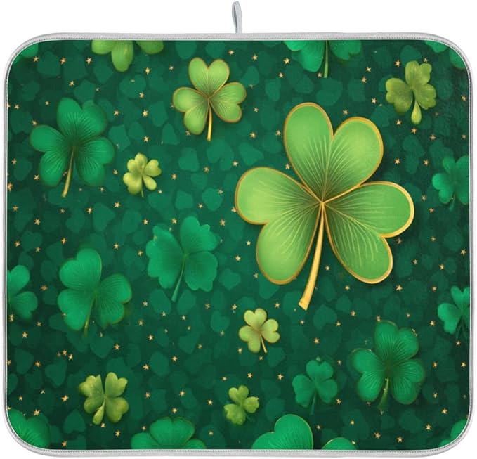 shamrock and clover leaves
