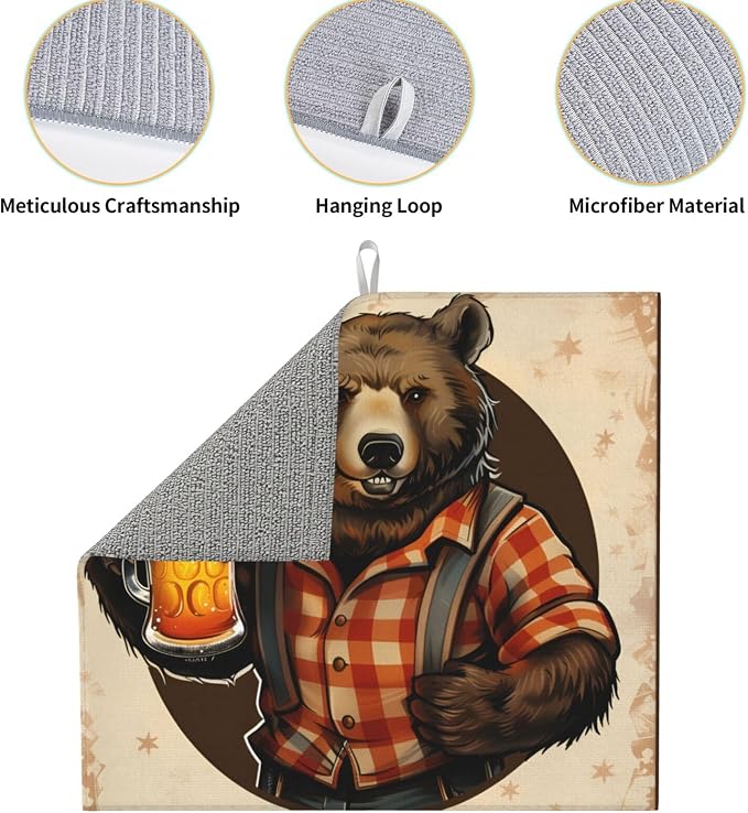 Vintage Beer Bear Brown