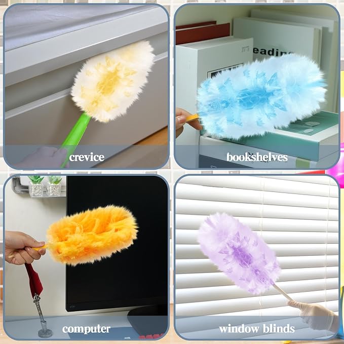 Yellow, Blue, Orange, Purple