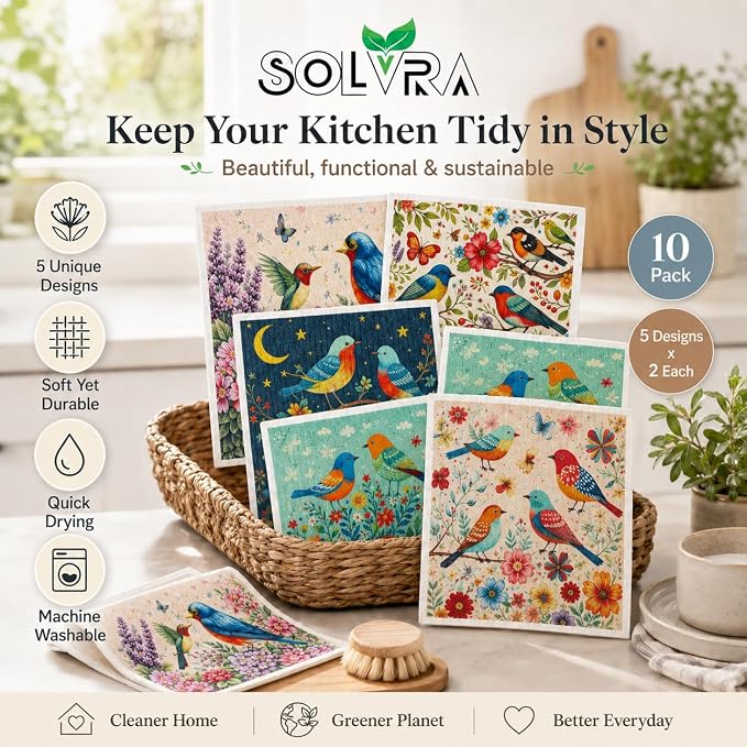 10 Pcs-birds Print