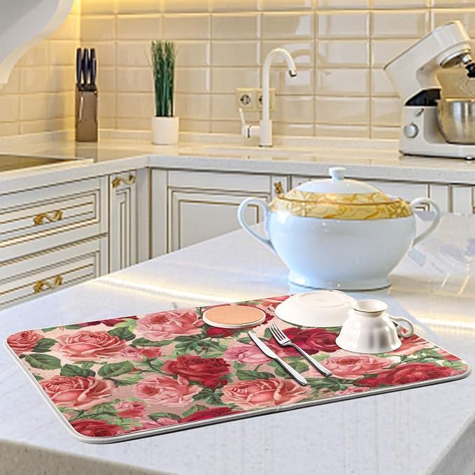 Pink Red Roses Floral