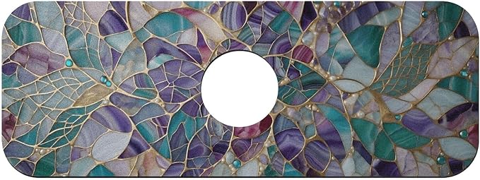 Purple Teal Agate Mosaic