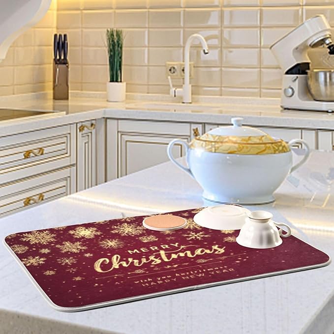 golden snowflakes merry christmas