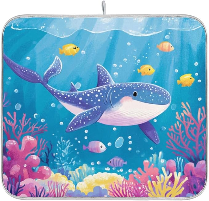 Blue whale shark coral sea