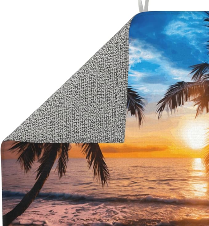 Sunset Tropical Beach Palm Tree