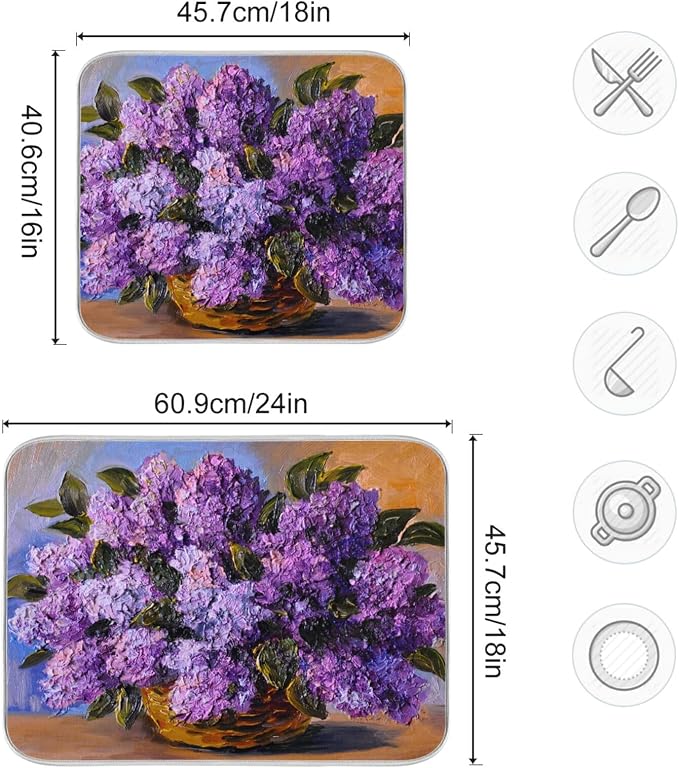 30 Purple flower oil painting