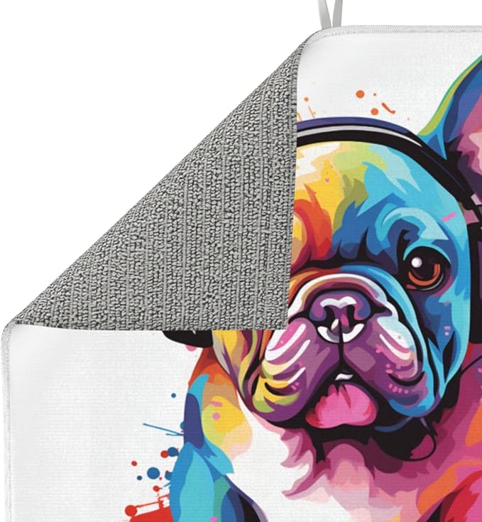 Pop Colorful French Bulldog