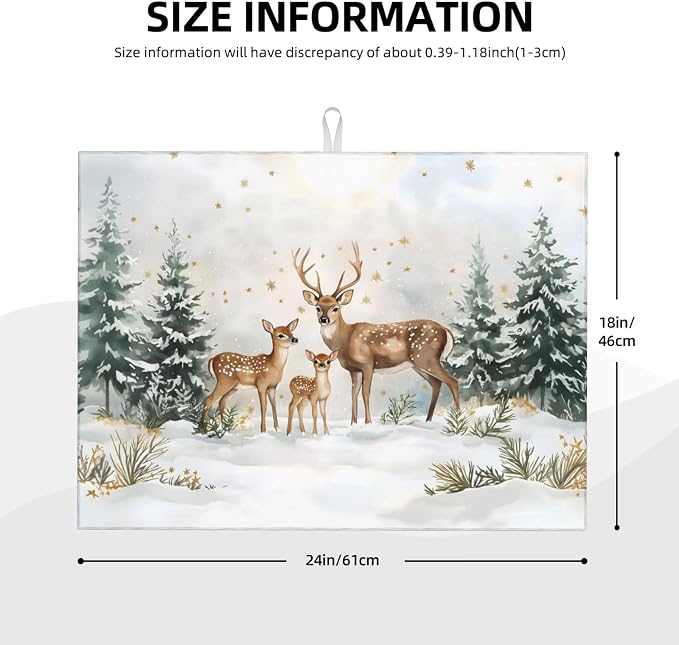 Snowy Jungle Deer