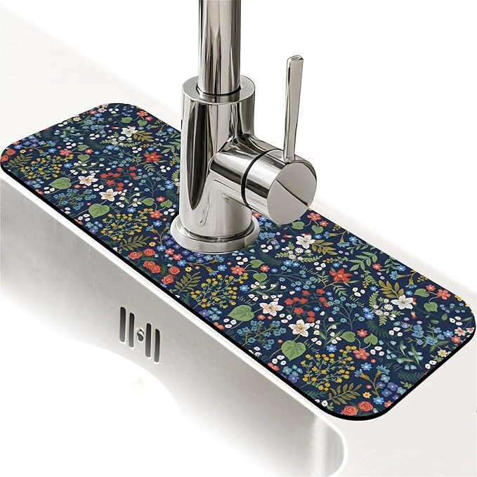 Vintage Wildflower Navy Multi