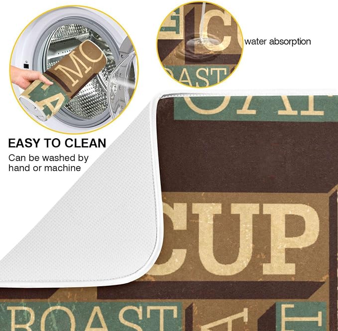 Coffee Themed Seamless Retro