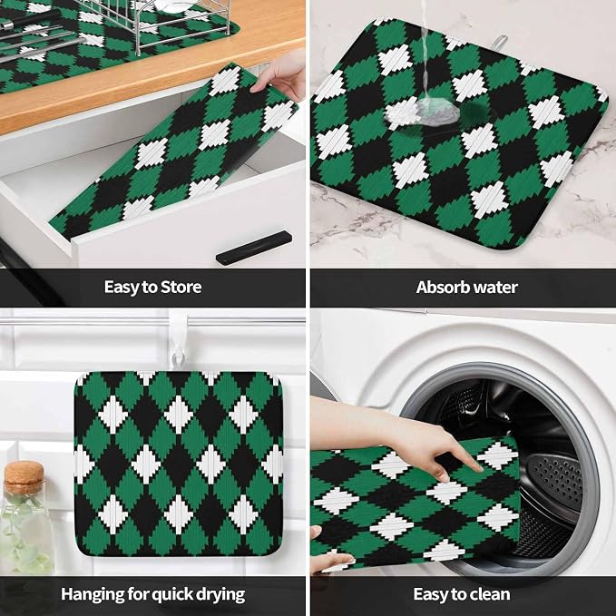 Green Black White