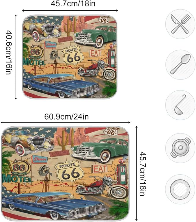 Retro Route 66 Poster