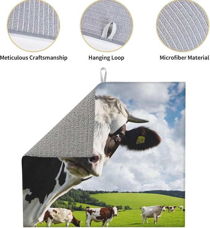 Black White Funny Cow