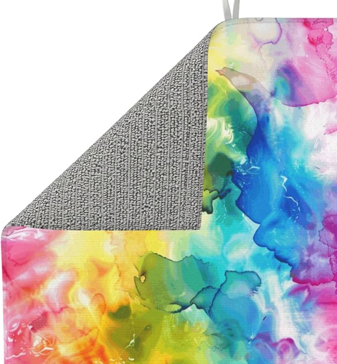 Pink Blue Yellow Abstract Art